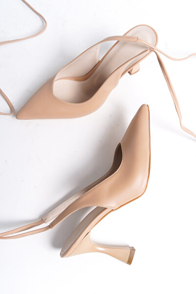 l lugshoes ayakkabı Pantofi cu toc pentru femei Nude 4045