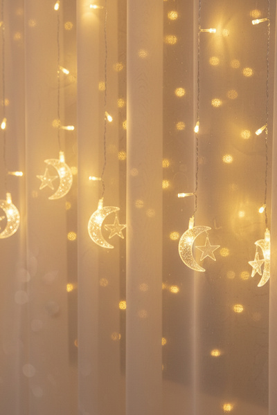 Onetick Dekoratif Ay-Yıldız Led 5 Metre Yılbaşı | Dekorasyon | Süsleme