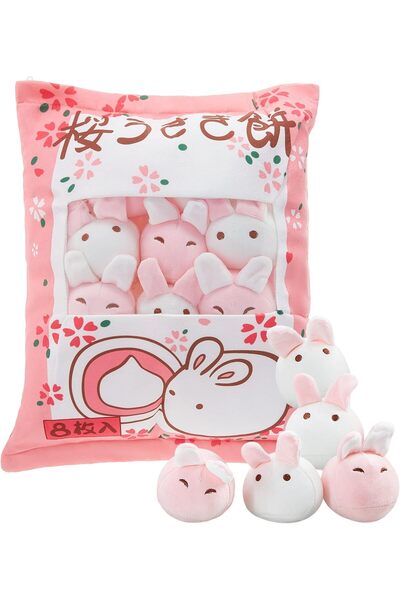 civaner Cute Plush Pillow Kawaii Room Decor Throw Pillow Removable Stuffed Animal Toys Fluffy Christ