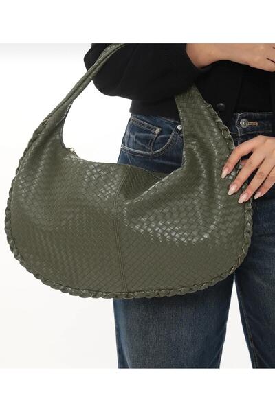 mersin md tekstil Women's Knitted Patterned Shoulder Bag