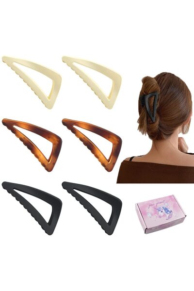Arabest Non-slip Matte Claw Clips,Shark Clip Hair Accessories,Fixed Hair Clips for Thin and Thick Hair