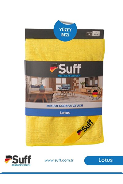 Suff Lotus Yüzey Temizlik Bezi Küçük Damalı 70x50 Sari | Sarı