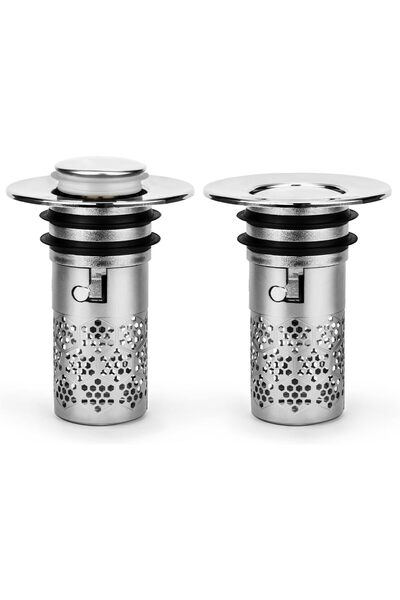 Bukela Exifor Two-Piece Bathtub Drain Stopper with Hair Catcher