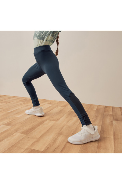 Juniors Panelled Leggings with Elasticated Waistband