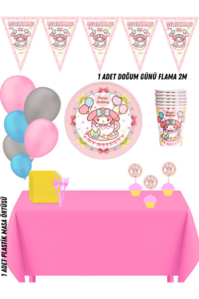 HAPPYLOOPPARTY Set dekoracija za rođendansku proslavu My Melody za 32 osobe