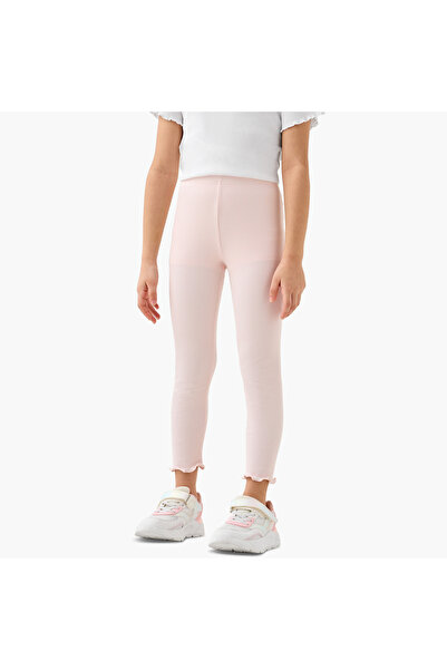 Juniors Ribbed Leggings with Elasticated Waistband