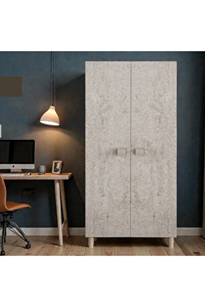 comiet Konçerto ayaklı tasarım 2 kapak MDF Gardırop