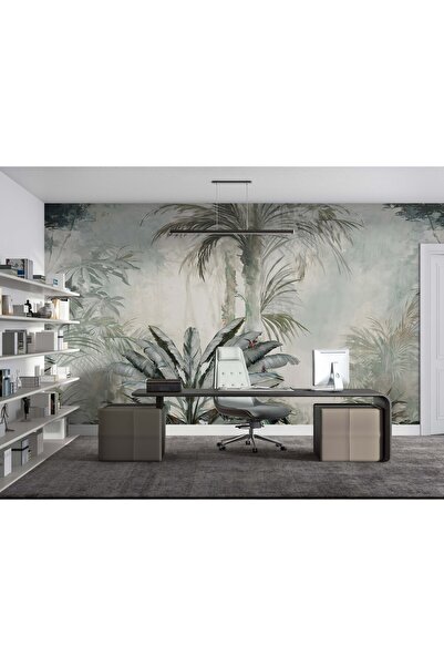 Grow Tropikal Desen Sisli Duvar Kağıdı