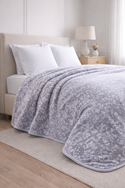 Özdilek Çift Kişilik Antico Battaniye - GRİ