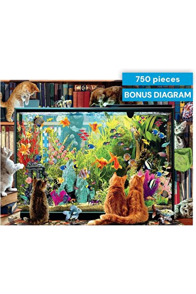 Buffalo Games أحجية الصور المقطوعة "قطة صغيرة مشتتة" مكونة من 750 قطعة