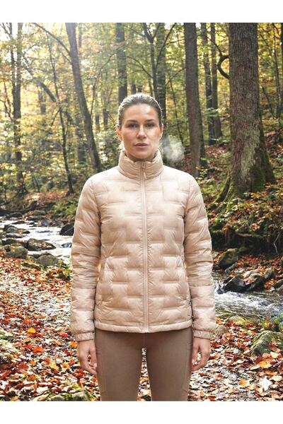 DYNAMO Women's Beige Goose down Sports Slim Coat 5310