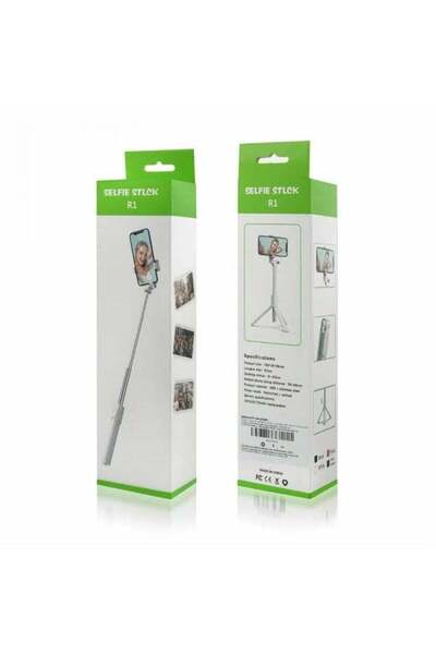 Generic Professional R1 3 in 1 Selfie Stick with Tripod Base and Bluetooth Remote for Selfies and Profession