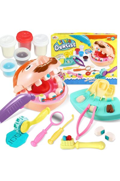 Generic مجموعة معجون لعب الأسنان للأطفال