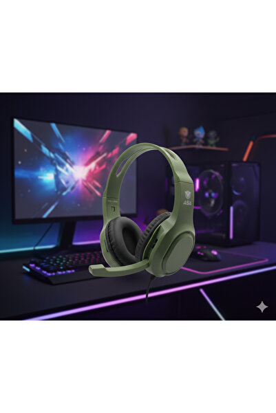 ASA سماعة رأس للألعاب سلكية من كوكو مزودة بميكروفون مانع للضوضاء – سماعات رأس بصوت ستيريو غامر