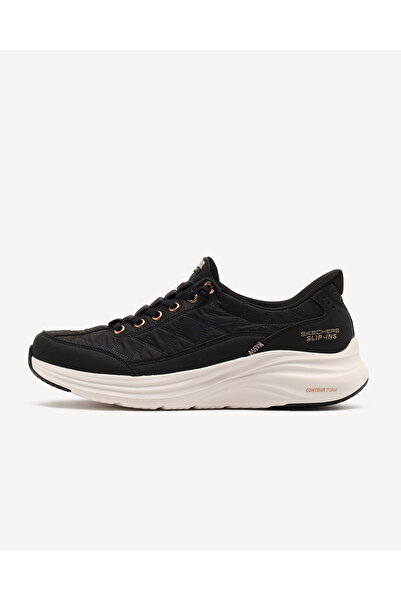 SKECHERS CONTOUR FOAM - GOLDEN HOUR Teniși pentru femei negri/roz-aurii 15041...