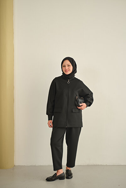 LOCCO Women's Zippered Double Suit Black