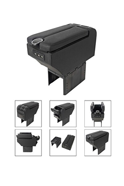 NEXCAR KOLÇAK AYARLI AYAK LÜKS SİYAH USB Lİ