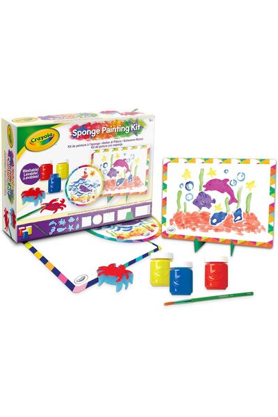 Crayola مجموعة إسفنجات طلاء متعددة الألوان