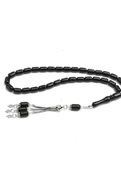 HÜNERTAŞ Capsule Model Simple Fishhook Stone Rosary