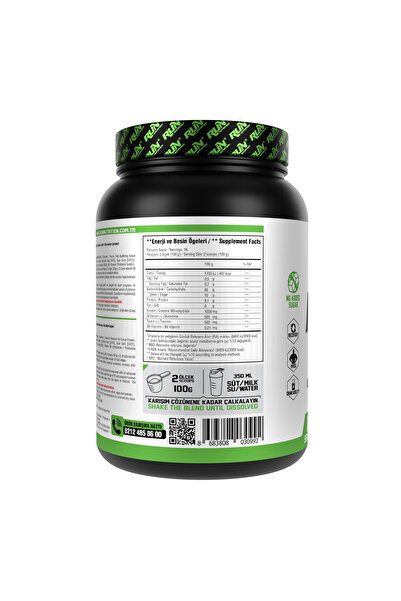 Run Nutrition Gainer - 1600g - Çikolata Aromalı - 16 Servis