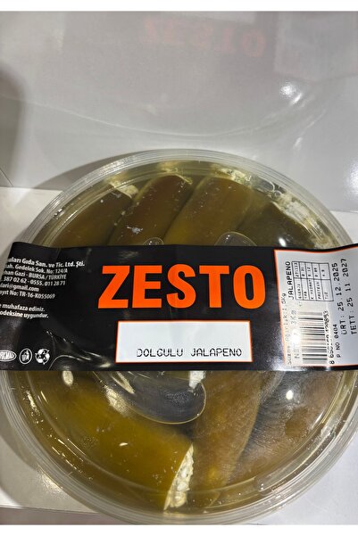 ZESTO TURŞU 1,5 Kg Dolgulu jalepon Turşusu