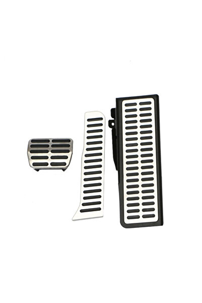 Choice4 غطاء دواسة الوقود والفرامل والقابض من الفولاذ المقاوم للصدأ مع مسند، ...