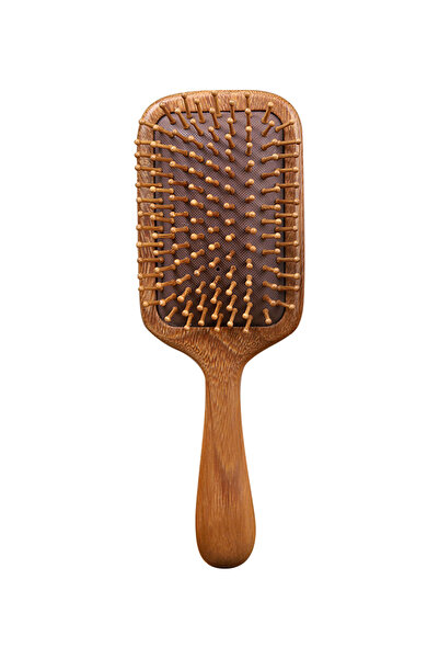 L&Wen مشط شعر - مصنوع يدويًا من خشب الصندل الطبيعي بنسبة 100% ومضاد للكهرباء الساكنة، لتدليك فروة الرأس - فرشاة هوائية - كبير