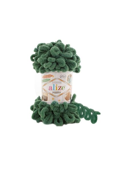 Alize (5 pieces) 532 Green Pine Hand Knitting Yarn Panduf Blanket Weft Yarn Cardigan Mop Yarn