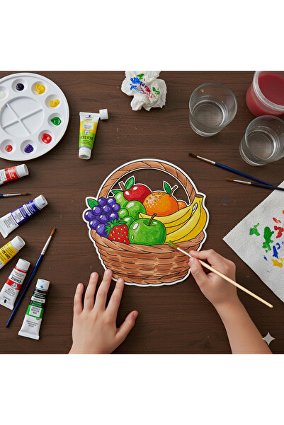 metafortoys مجموعة أنشطة فنية لسلة الفواكه لمرحلة ما قبل المدرسة ورياض الأطفا...