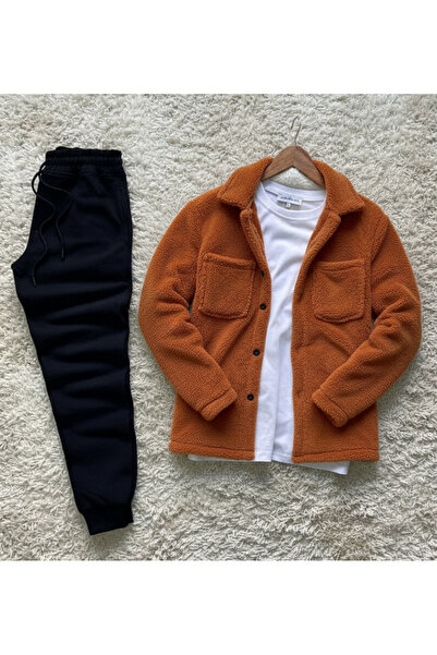 MEİLİFENG طقم سترة وبنطلون رياضي من القطيفة