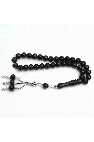 HÜNERTAŞ Sphere Cut Plain Fishhook Stone Rosary