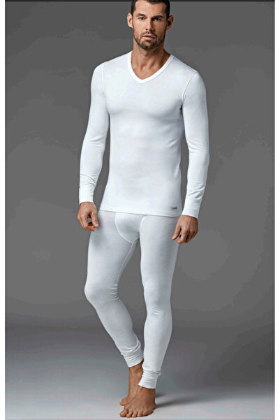 Dagi Чоловіча V-подібна довга рукава термобілизна / Одноколірна футболка