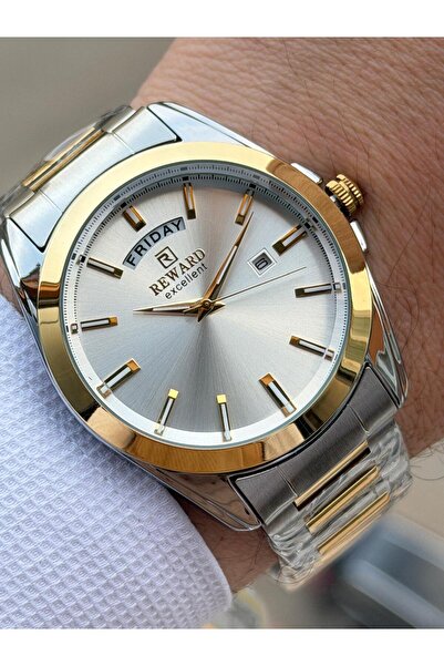 Reward Steel Strap 5 Atm Water Resistant Calendar Dial 2 Years Warranty Men's Wristwatch Ft.Gl.M02.5