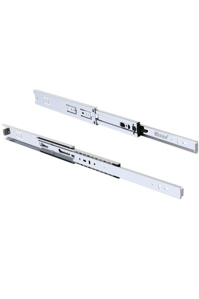 Gürçay Hırdavat Minnes Bas Aç Teleskopik Çekmece Rayı H46mm - 40cm