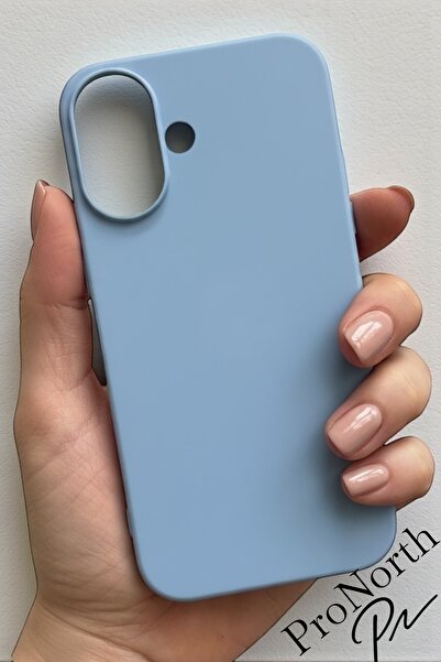 ProNorth IPhone 16 Uyumlu Kılıf Logolu Lansman Soft Yumuşak Içi Kadife Siliko...