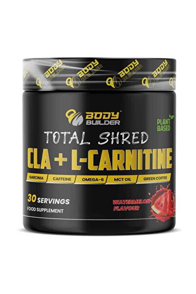 Body Builder Total Shred CLA + L-Carnitine, Watermelon, 30 Servings, Boosts Energy and Metabolism
