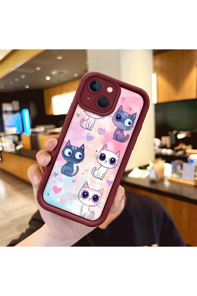 Hontinga حافظة هاتف متوافقة مع آيفون 15 بلس مصنوعة من مادة السيليكون لحماية ا...