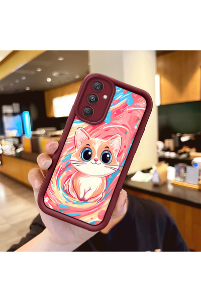 Hontinga حافظة هاتف ملونة من السيليكون متوافقة مع هاتف سامسونج جالاكسي M34 5G...