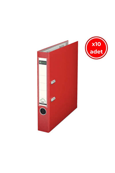 Leitz 180° Офісний папку, 10 штук, пластик, вузький, розмір А4, червоний