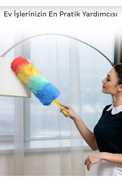 elfnur Mikrofiber Manyetik Anti-statik Bükülebilen Toz Alma Püskülü (1 ADET)