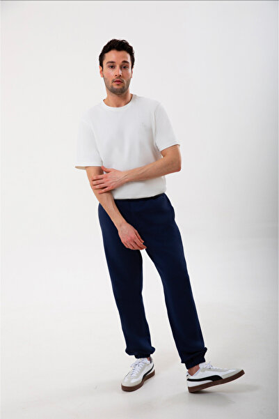 UNIQVIBE Organic Cotton Navy Blue Men's Jogger