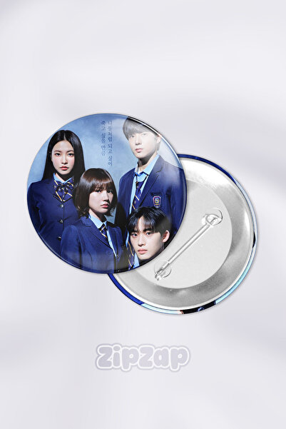 ZipZap Bitch X Rich K Drama Kdrama Set de insigne decorative pentru geantă, c...