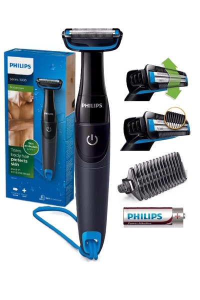 Philips Smart ماكينة تشذيب شعر الجسم والفخذين المقاومة للماء BG1024/16 فيليبس...