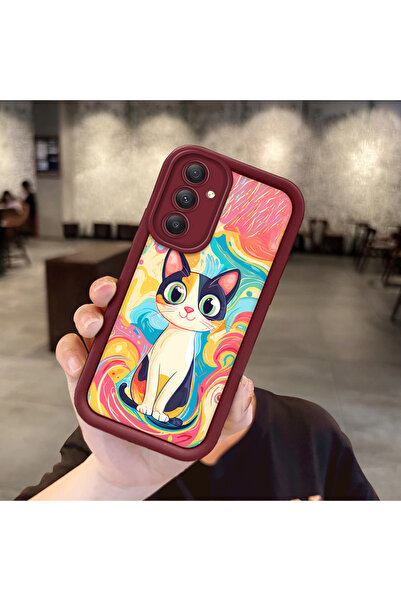 Hontinga حافظة هاتف ملونة من السيليكون متوافقة مع هاتف سامسونج جالاكسي A34 5G...