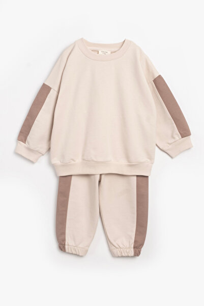 Vauva Σετ Παιδικό Σετ Φούτερ για Κορίτσια και Αγόρια Basic ριγέ