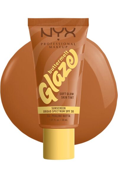 NYX Professional Makeup تنت البشرة باتر ميلت جليز مع حماية من الشمس 30 PRALINE BUTTA [ أصلية 100% ]