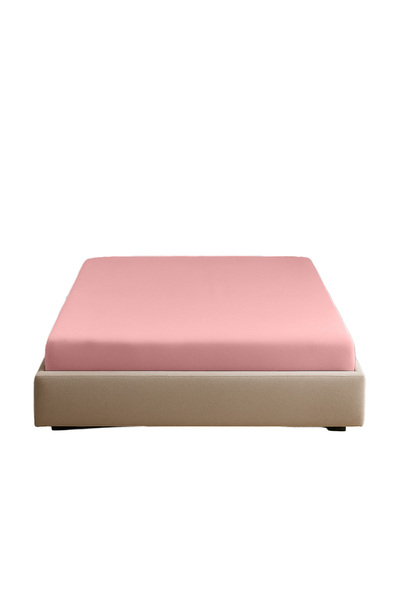 Sabia 100% Cotton 62 Thread Count 140X200 cm +37 cm Height Suitable Double Size Fitted Sheet
