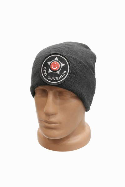 EGE ASKERİ MALZEME Özel Güvenlik 3d Armalı Bere Dikili Hazır Bere gri