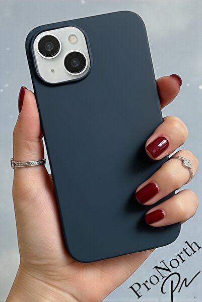 ProNorth IPhone 15 Uyumlu Kılıf Logolu Lansman Soft Yumuşak Içi Kadife Siliko...