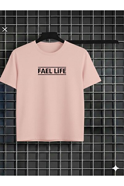 FAEL LİFE TRICOU UNISEX CU IMPRIMEU, CU FORMĂ LARGĂ, PENTRU FETE/BAIEȚI